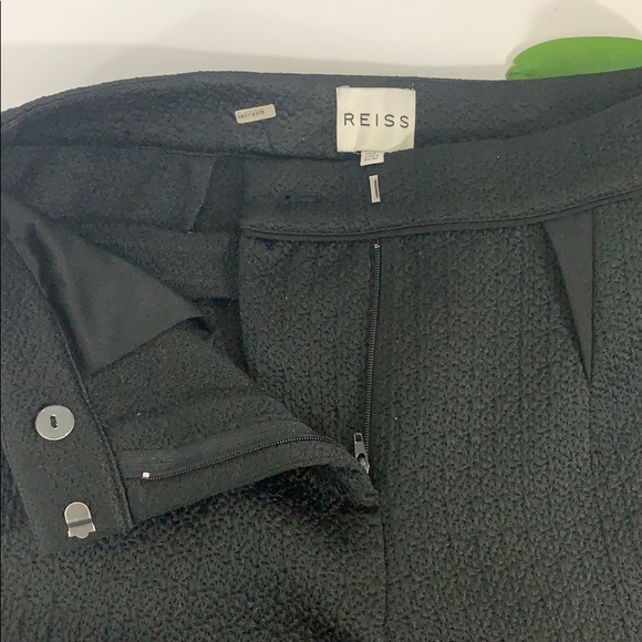 REISS | Marvin Textured Black Dress Pants - Picture 6 of 8